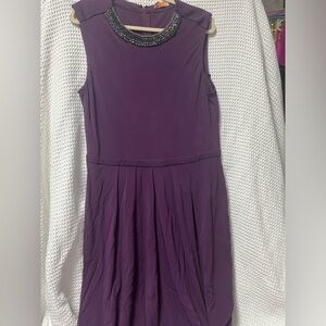 Tory burch long dark purple dress